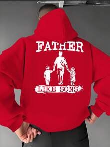 Sudadera con Capucha para Hombre - Rojo - Ver 1