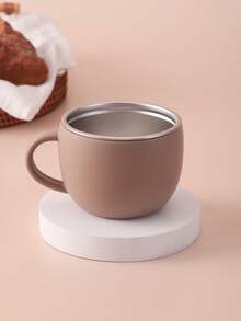 1pc Personalized Customization Name And Pattern Deboss Silicone Single Handle Cup Stainless Steel Inside Children Tableware Kids Mug