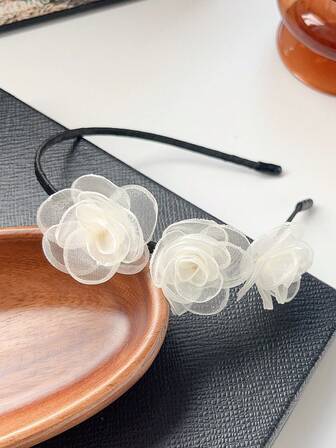1pc Versatile Floral Party Headband Hair Accessory