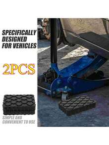 1/2pcs Car Jack Rubber Pad Lift Block Floor Pad, Car Parts Accessories Stabilizer Pad For Camping Car - Multicolor - View 3