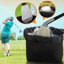 1pc Portable Golf Club Cleaning Bag, Golf Ball Cleaner - Multicolor - View 2