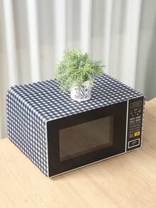 1件装时尚黑白格纹烤箱罩，不粘可重复使用涤纶材质，适用于微波炉、炉灶、烤箱 - 易于清洁的防尘罩，烤箱架保护罩，炉灶台面保护罩，炉灶台面罩，烤箱罩，烤箱侧边保护罩，烤箱罩布，炉灶侧边保护罩，烤箱保护罩，炉灶台面罩 - 彩色 - 查看 3