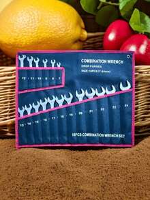 2件套花键槽型可逆扳手套装,汽车维修五金工具,男士工具 - 8-24mm精品亮光-兩用扳手套裝 - 查看 22