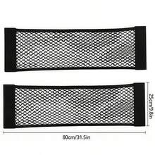 Car Storage Hook And Loop Mesh Pouch, Multi-Functional Car Trunk Organizer! As A Trunk Storage Mesh Pouch, It Can Properly Store Items; As A Car Interior Trunk Side Mesh, It Fully Utilizes Space; As A Car Storage Rack, With Practical Hook And Loop Support, It Easily Organizes And Adds Convenience To Your Travel, Don't Miss Out. - Mesh Bag Storage - View 18