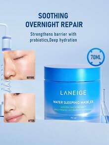 Laneige 兰芝水润睡眠面膜 70ml/2.3 Oz - 蕴含角鲨烷和益生菌复合物的保湿睡眠面膜，令肌肤焕发光彩，并增强肌肤屏障。 - Colorless - 查看 2