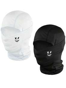 1件/套 男女通用纯色/印花弹力速干拉法帽，透气面罩，适合骑行、户外活动、日常佩戴和运动 - 彩色 - 查看 4