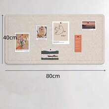 1pc 15.75*31.5 Inch Rectangular Bulletin Board, Felt Board Multi-Purpose Memo Board, Minimalist Display Board - Multicolor - View 12