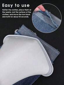 1 Roll 65m Non-Woven Fusible Tape, DIY Double-Sided Adhesive Fabric Tape, Pants Waistband Shortening Sticky Tape, Suitable For Clothing Accessories - White - View 6