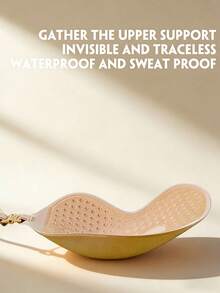 4/2/1 Pcs Sticky Silicone Backless Bras, Invisible Bras, Reusable, Front Closure, Bust Enhancing - Skin-Friendly Cups, Fits A-D Cups, Suitable For Summer Dresses/Backless Gowns - Multicolor - View 8