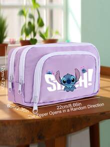 1 hộp đựng bút để bàn thêu hình hoạt hình, túi đựng văn phòng phẩm nhiều ngăn dung tích lớn với khóa kéo đôi, quà tặng đồ dùng văn phòng cho học sinh. - Nhiều màu - Xem 5