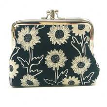 Cute Floral Buckle Coin Purses Vintage Pouch Kiss-Lock Change Purse Wallets… - 17 - View 1