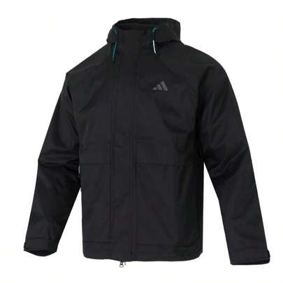 Adidas Thermal Lined Hooded Jacket, Comfortable Warm Casual Sports Wear Top Outerwear