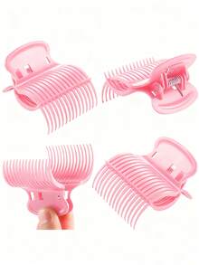 12个装 Tbestmax 卷发棒夹，适用于卷发棒，可替换发夹，适合女性和女孩造型。关键词：耐热发夹、沙龙级使用、卷发染发加热夹、可替换造型夹、蓬松发夹造型、专业沙龙发夹、DIY 发夹工具、发饰、美发工具 - 查看 5