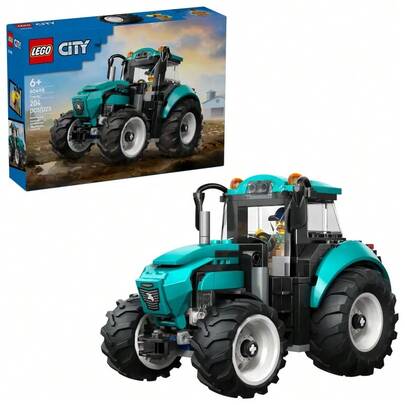  LEGO City Tractor Building Toy For Kids - Pretend Play Farm Vehicle For Boys & Girls, Ages 7+ - Tractor Toy With Farmer Minifigure - Gift Idea For Birthdays - 60498