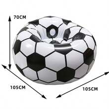 1件PVC植绒充气沙发组合，包含带腿托的慵懒沙发，适合居家、户外、休闲使用，加厚气垫躺椅沙发床，阳台，家用休闲午睡/休息椅，带脚踏的可折叠沙发躺椅 - 彩色 - 查看 10