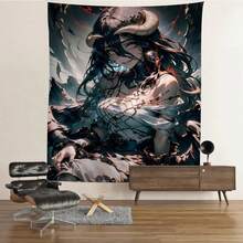 Albedo Overlord Cartoon Tapestry Wall Hanging Decoration Household Home Decor - z7 - Xem 6