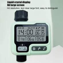 Sprinkler Timer Automatic Watering Delay Manual Programmable Water Timer for Outdoor Garden Yard Lawn - verde menta - Ver 9