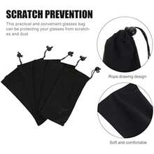 DOITOOL Gafas de Pouch Case de Microfibra Bolsa de Lentes de Bolsas Case de Teléfono con Cierre de Cordón 12 Piezas(default) - Multicolor - Ver 6