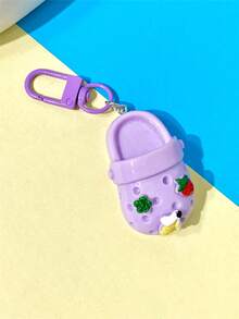 1pc/6pcs Colorful Mini Slipper Keychain Cute Cartoon Sweet Little Shoes Pendant, Suitable For Daily Matching, Vacation, Party, Gathering Pendant, Commemorative Small Gift - 6-pack Colorful Strawberry Slippers Keychain - View 11