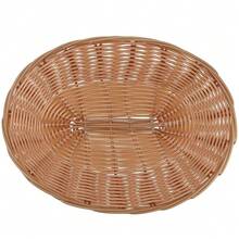 MOUYAT 10 Pack 9 X 6 X 2.3 Inch Oval Woven Bread Basket, Small Fruits Gifts Baskets, Empty Food Bread Baskets Bulk For Serving Kitchen Restaurant Organizing Festival Party Christmas Displays - Natural - View 6