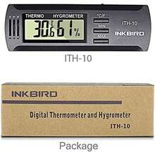 Inkbird ITH-20 Termómetro higrómetro Digital, Higrotermógrafo Temperatura Humedad Medidor, Interruptor / ℉, Pantalla LCD, Monitor Interior y Exterior para almacén, hogar, Oficina, Invernadero - ITH-10 - Ver 3