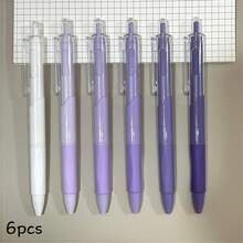 20/10/2/1 Pcs Gel Pens, White Barrel, Retractable Ballpoint Pen, 0.5mm Tip, Black Ink, Quick-Drying, Smooth Writing, Suitable For School, Business, Documents, Office, Diary, Writing, Notes, Suitable For Students, Office Workers, Teachers, School Supplies, Stationery, Learning Supplies - Multicolor - View 13