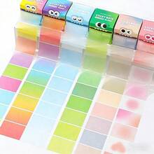 High-Value Pearl Glitter Sticky Notes, 105 Sheets Pull-Out Transparent Self-Stick, School Office Supplies, Ballpoint Pen Compatible - Multicolor - View 6