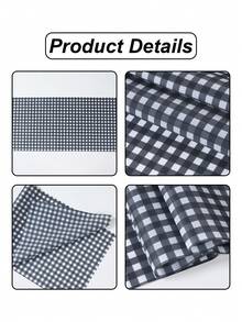 1件装时尚黑白格纹烤箱罩，不粘可重复使用涤纶材质，适用于微波炉、炉灶、烤箱 - 易于清洁的防尘罩，烤箱架保护罩，炉灶台面保护罩，炉灶台面罩，烤箱罩，烤箱侧边保护罩，烤箱罩布，炉灶侧边保护罩，烤箱保护罩，炉灶台面罩 - 彩色 - 查看 12