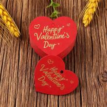 25/50 tấm thiệp hình trái tim ngày Valentine, dùng để dập nổi, làm đồ thủ công, nhãn dán quà tặng lãng mạn, thẻ chúc mừng ngày Valentine, có màu trắng và đỏ. - Nhiều màu - Xem 10