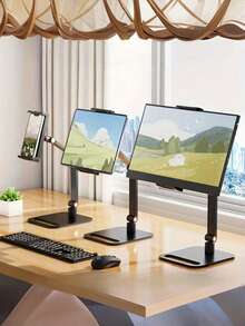 Versatile Monitor Stand - Fits 12-17" Screens, VESA Compatible, Expandable Desk Mount With Sturdy Metal Base, Supports Up To 11.02LB