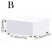 Acrylic Display Stand Tube 5 Sides Acrylic Tube With Empty Bottom Box, Perfect For Weddings, Cupcakes, Candy, Parties, Brunch, Buffet - White - View 10