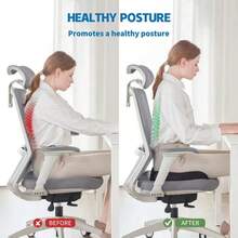 Gel Memory Foam U-Shaped Seat Cushion Massage Car Office Chair For Long Sitting Coccyx Back Tailbone Pain Relief Gel Cushion Pad   Orthopedic Seat Cushion X-Large – Gel Memory Foam Chair Cushion For Tailbone, Sciatica & Lower Back Relief – Ergonomic Office Chair Cushion & Car Seat Cushion, Washable Cover, Non-Slip Base   Comfortable Seat Cushion For Office Chairs, Enhanced Memory Foam, Black   Comfortable Seat Cushion For Office Chairs, Enhanced Memory Foam, Black - Lưới màu đen - Xem 5