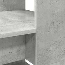 vidaXL Bureau Gris béton 113 x 54 x 120 cm Bois d'ingénierie - Gris - Voir 8