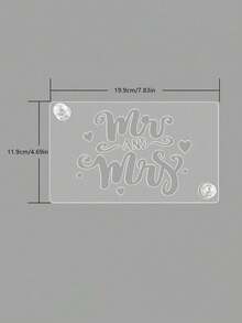 1pc Transparent Acrylic Tiramisu Stencil Board, Personalized Tiramisu Cake Printing Mold, Creative Cake Mold, Hollow Blessing Phrase Design Template, Easy To Operate, Clear Pattern, Reusable, For Wedding Venue Decor, Birthday, Baking Cake Decoration, Valentine's Day And Party Atmosphere Decoration - Multicolor - View 30