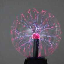 Bola mágica de ciencia ficción | Luz nocturna con luz LED alimentada por USB, control de botón, adecuada para entretenimiento, regalos de cumpleaños y festividades - Negro - Ver 11