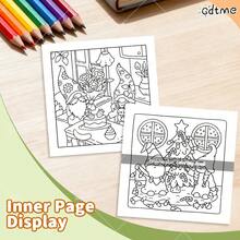 GDTME 1本儿童涂色书,《可爱的小矮人》主题涂色书,包含各种可爱有趣的小矮人生活场景,是一本轻松有趣的涂色书,适合开学、斋月、复活节、万圣节、圣诞节和其他节日聚会,也是完美的生日礼物、新年派对礼物、趣味礼物,以及与家人朋友一起进行的创意休闲活动,封面设计精美,插图细致。 - SWEET GNOMES - 查看 7