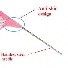 1/2/3/5Pcs Professional Pointed-Tail Hairbrush, Precise Sectioning, Anti-Static Hair Coloring Brush, Barber's Steel Needle Comb, Suitable For Home Styling And Salon Use, Targeted Hair Styling Tools - Màu sắc ngẫu nhiên - Xem 8