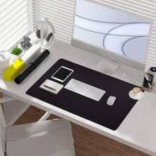 Alfombrilla de ratón grande con diseño de flores de cerezo rosa de 14x24 pulgadas, disponible en múltiples diseños, estética de anime pastel, alfombrilla de escritorio para teclado, gran alfombrilla de juego, accesorios de escritorio extendidos para decoración de oficina para mujeres - Sol rojo - Ver 8