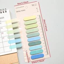 200 Pieces Of 1 Type Of Indication Sticky Note, Warm Color Semi-Circular Color Sticky Note Set, Suitable For Writing Waterproof Index Stickers, Student School Textbook Topic Marking, Purpose, Office Materials Classification Marking, Document Stickers