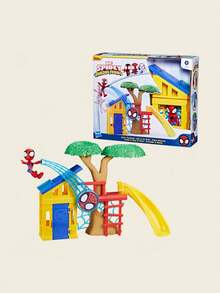 Hasbro Serie  - Escena del parque infantil de  y sus Asombrosos Amigos  de 10 pulgadas | Oficialmente con licencia, juego de juguetes lindo y divertido, juguete educativo interactivo para niños, plástico ABS, regalo de vacaciones, Feliz Año Nuevo, edades 3+ - Multicolor - Ver 10