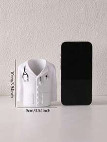 1个创意笔筒，医生白大褂造型，兼具笔筒和花瓶功能，树脂材质，实用又富有创意，为桌面增添独特的医疗主题艺术气息，是送给家人、朋友的理想礼物，也适合新年、生日、情人节、父亲节、母亲节、感恩节等场合，非常适合收纳书写工具和笔，可作铅笔盒、文具包使用。 - 查看 2