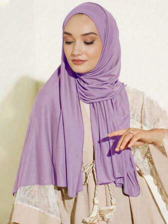 1 pieza Pañuelo, bufanda, chal de mujer de unicolor de rayón, suave, amigable con la piel, adecuado para todo tipo de ocasiones