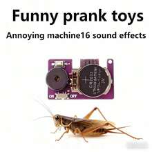 2个装蟋蟀叫声恶作剧道具，隐藏式恶作剧，嗡嗡声可持续数月，成人趣味办公室恶作剧