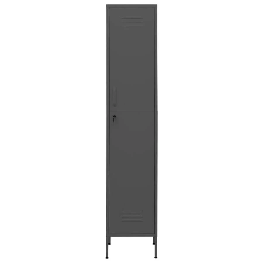 vidaXL Armadio a cassetti Antracite 35x46x180 cm Acciaio - Grigio - Visualizzare 1