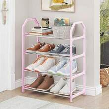 Sapateira leve e luxuosa, simples, econômica e atraente para uso interno, organizadora de entrada, sapateira multicamadas para quarto