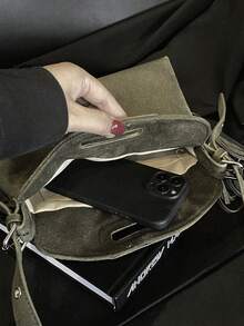 2025 New Arrival Unique Design Tassel Handbag, Personalized Fashion Versatile Tote Bag, Casual Commute Shoulder Crossbody Bag - Green - View 10