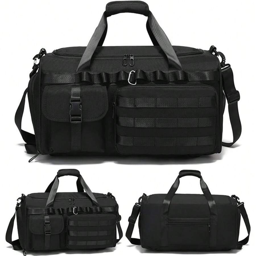 mhjBolsa Deportiva Impermeable para Gimnasio Bolsa de Viaje de Gran Capacidad para Hombres y Mujeres con Compartimento para Zapatos Separación Húmeda y Seca para Gym Viajar Diario etcsleeping Bags - 220106003 - Ver 1