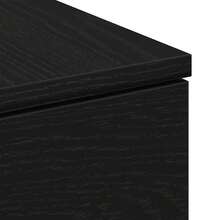 vidaXL Mesa baixa Chêne preto 90 x 60 x 31 cm Bois d'ingénierie - Preto - Ver 9