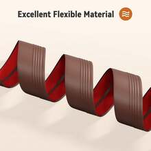 楼梯边缘装饰条，3米/10英尺乙烯基楼梯防滑条，室内外通用防滑橡胶楼梯防滑条，防水自粘 - 咖啡棕 - 查看 6