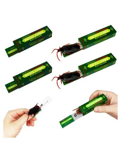 3 st simulerade kackerlacks tuggummi kreativa nya roliga leksaker, gör-det-själv-installerbara simulerade tuggummi prankleksaker